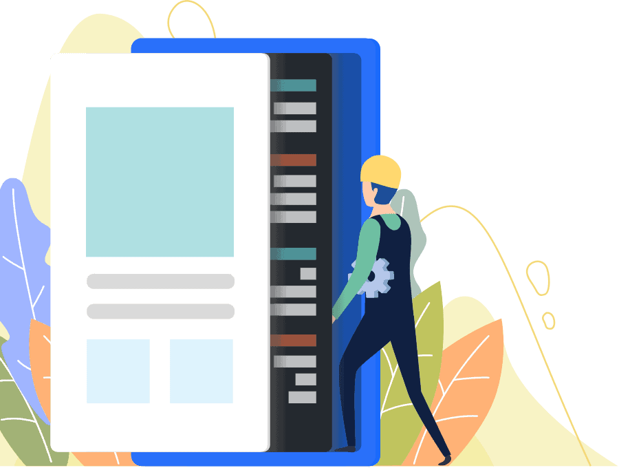 gambar vector landing page
