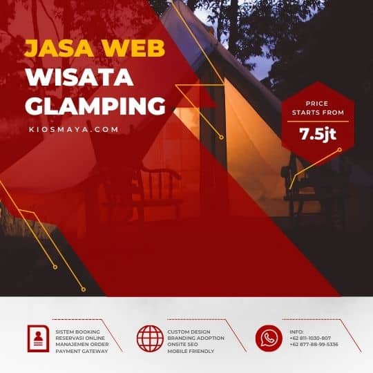 Jasa Bikin Website Hotel Glamping Booking Online