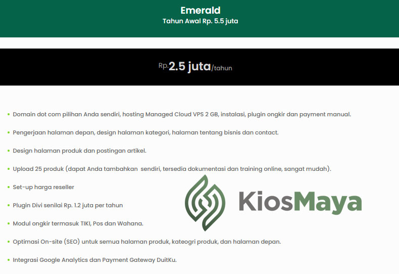 harga toko online kiosmaya