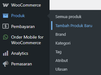 cara tambah produk di toko online woocommerce