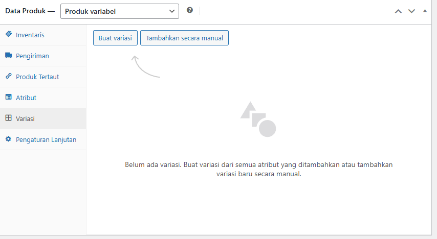 cara bikin variasi produk di toko online woocommerce